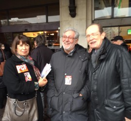Manifestation pour la défense de la Gare SNCF, Toulouse vendredi 12 février 2015/ © Agir pour Tous
