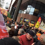 Manifestation pour la défense de la Gare SNCF, Toulouse vendredi 12 février 2015/ © Agir pour Tous